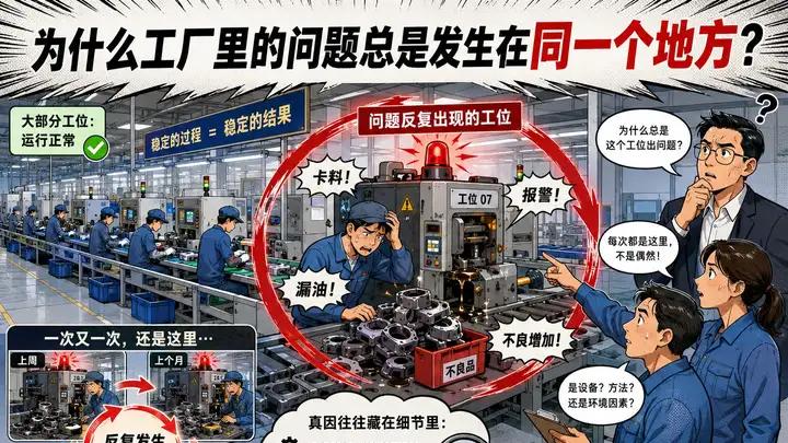 优思学院｜为什么工厂里的问题总是发生在同一个地方？