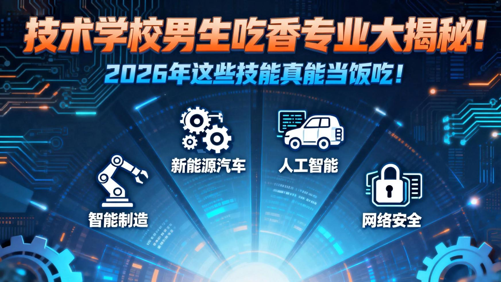 技术学校男生吃香专业大揭秘! 2026年这些技能真能当饭吃!