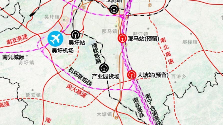南宁推动沿海三市直通吴圩国际机场高铁建设，这条高铁建设有望了