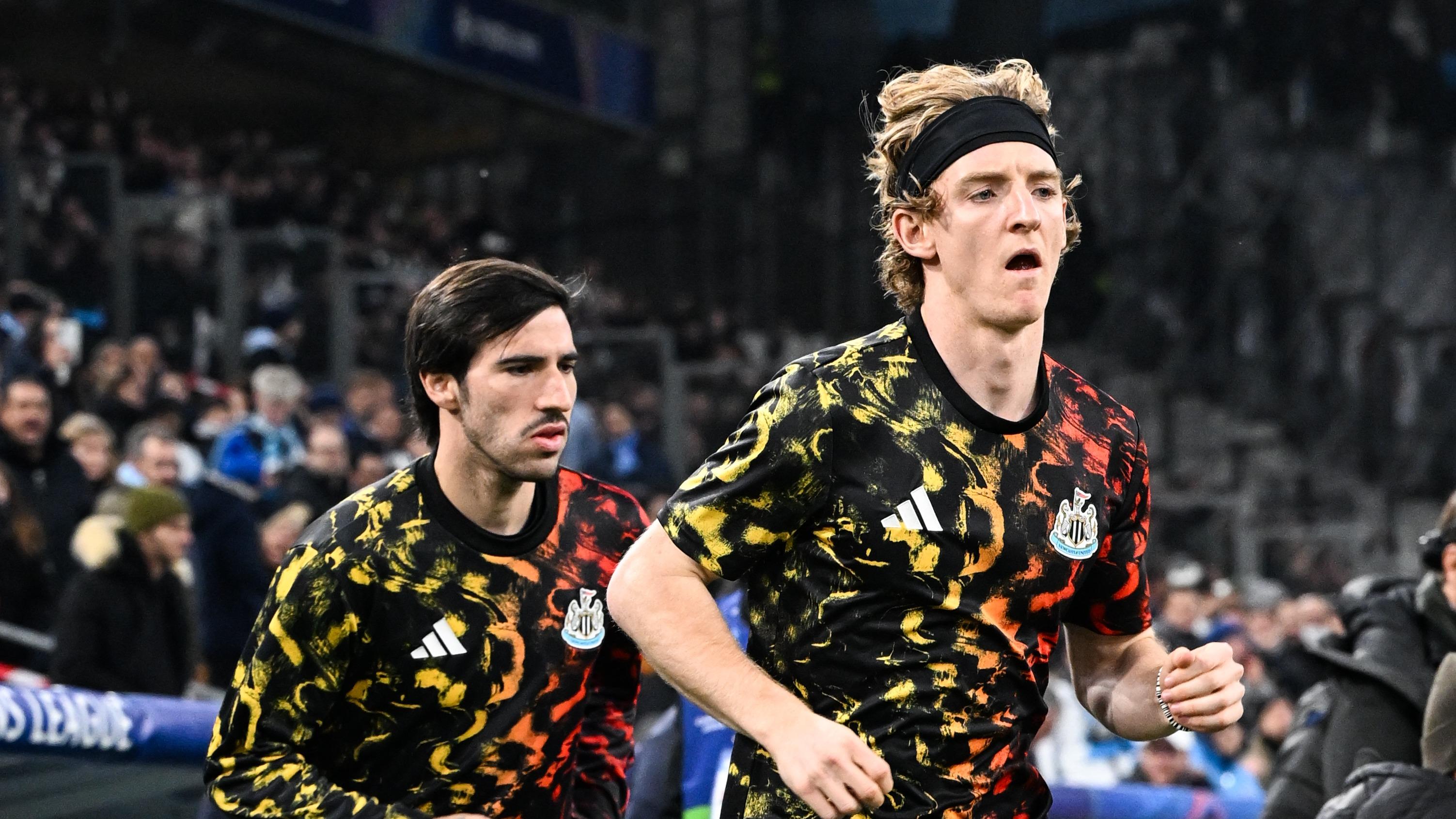 豪帅亲曝喜鹊双星伤情！托纳利戈登缺席训练，欧冠生死战前突生变数