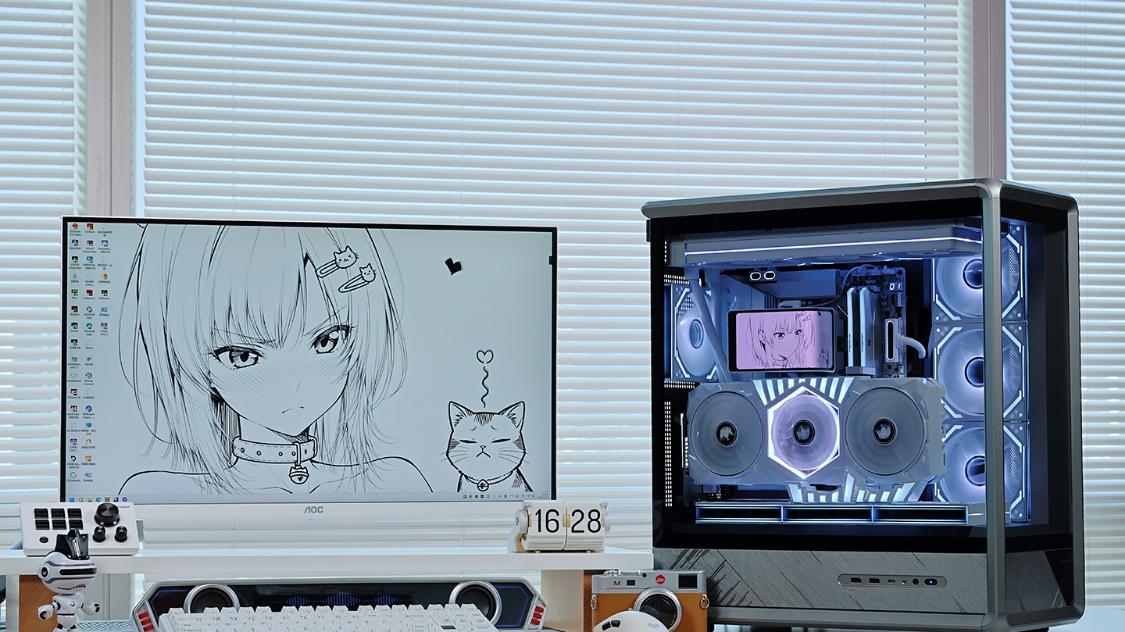 26年3月2.7W游戏顶配装机：98X3D+技嘉X870E+5080HOF+乔思伯D401