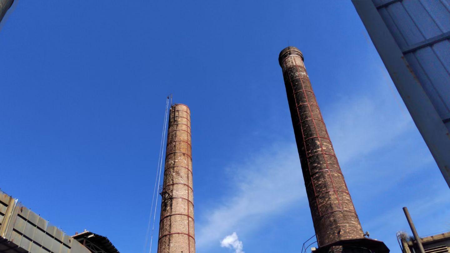 50米砖结构烟囱防腐 防腐加固到位