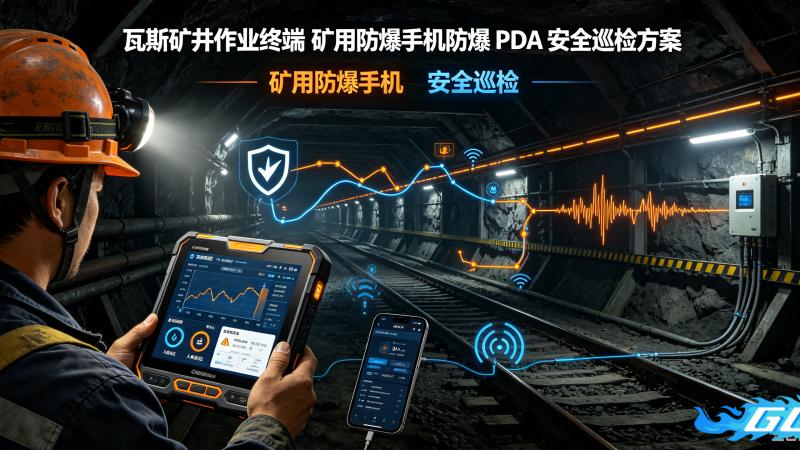 瓦斯矿井作业终端 矿用防爆手机防爆PDA安全巡检方案