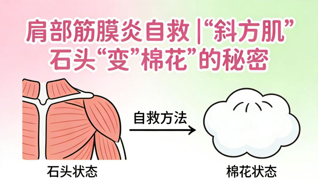 肩颈硬块+手臂刺痛？3招自救告别“僵尸肩”！