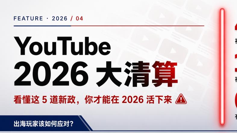 YouTube大洗牌：百万大号集体断流真相，2026油管破局指南