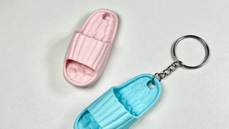 3D打印拖鞋挂坠手板模型-齐乐手板