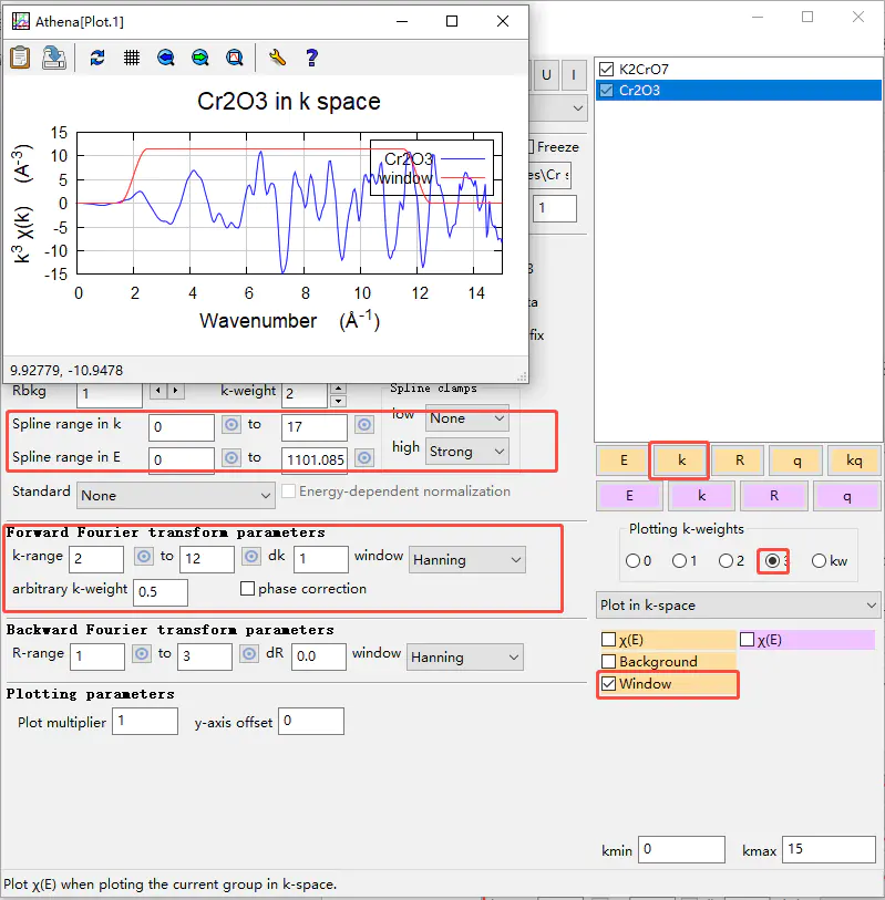 XAS数据处理Cr2O3&K2Cr2O7流程示例-Athena（同步辐射XAS数据处理入门指南）