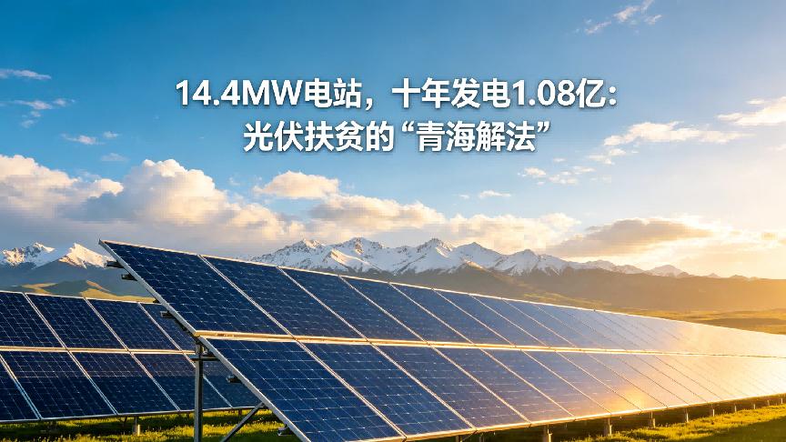 14.4MW电站，十年发电1.08亿：光伏扶贫的“青海解法”