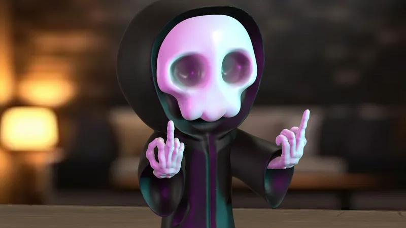 3D打印幽灵玩具手板模型过程-齐乐手板