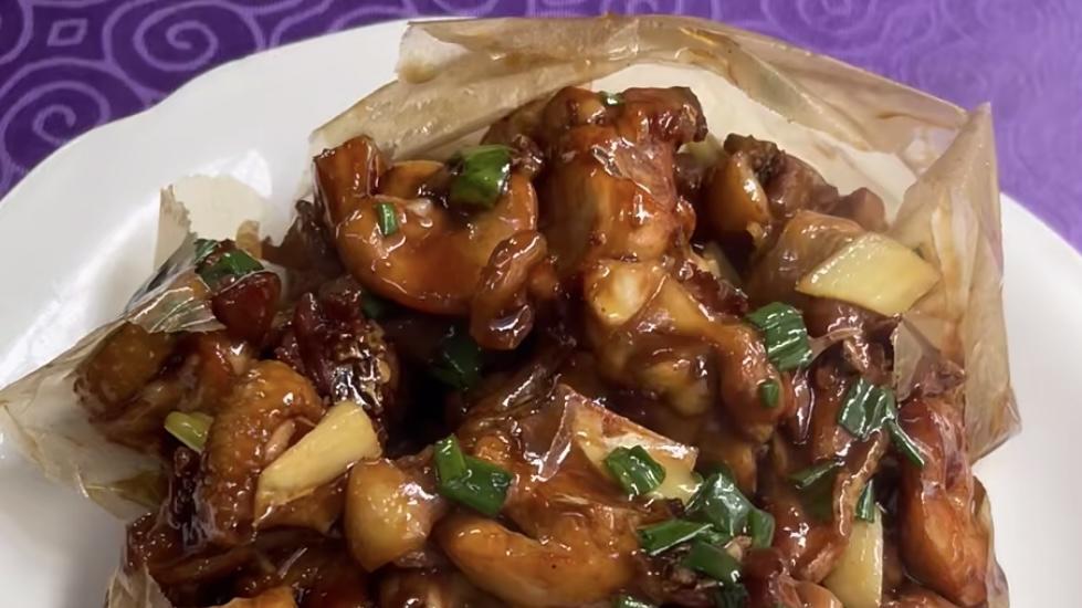 广西梧州纸包鸡，玉纸锁香