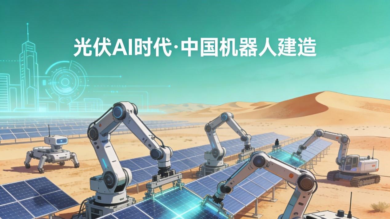中国机器人军团登陆中东沙漠 光伏电站建造开启AI时代
