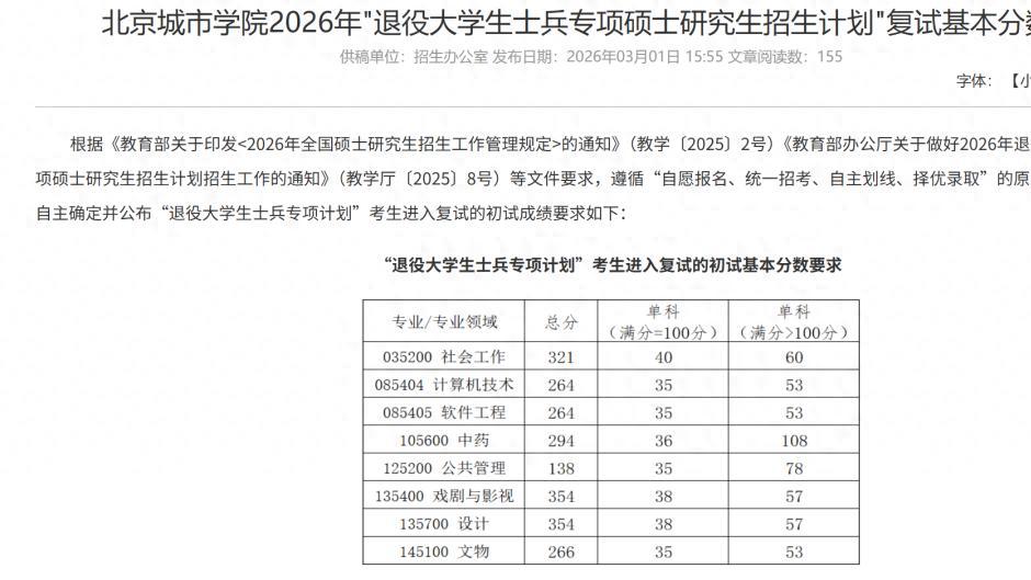 注意！这些院校26考研初试排名及复试分数线已公布！