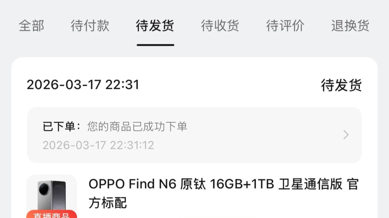 还好买得早，Find N6这次居然是1tb最火~