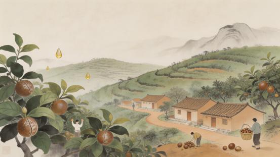 瓦子坪山茶油知识分享：山茶油如何乡村振兴