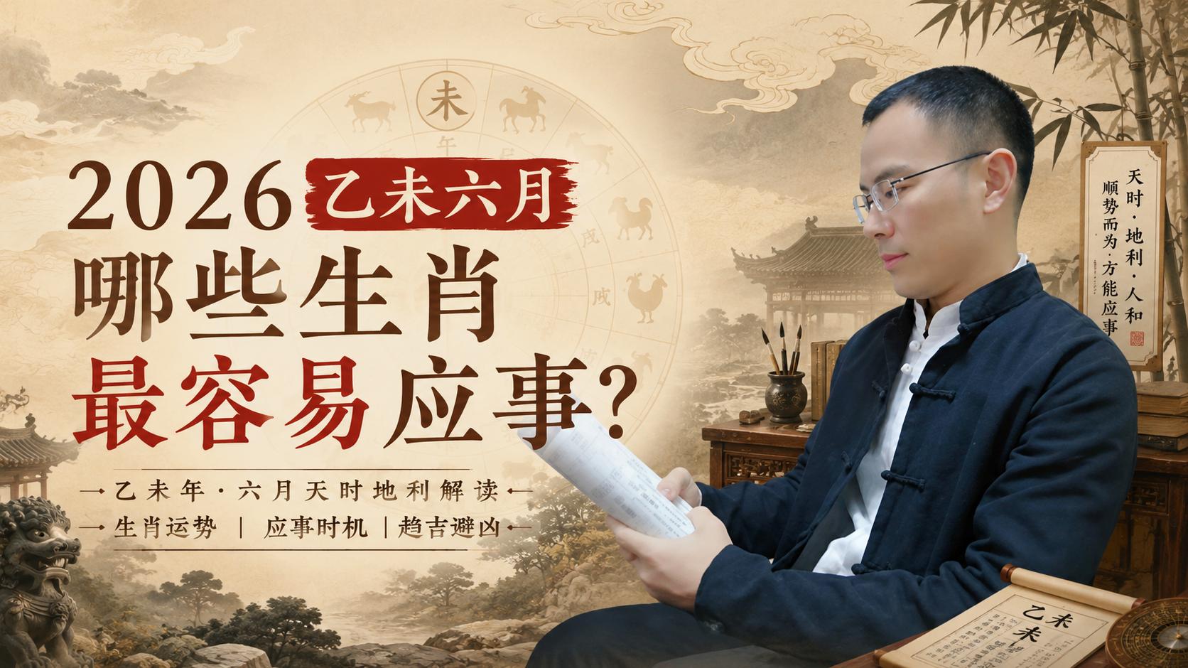 乙未月哪些生肖最容易应事？哪些人需要特别注意健康和破财风险？