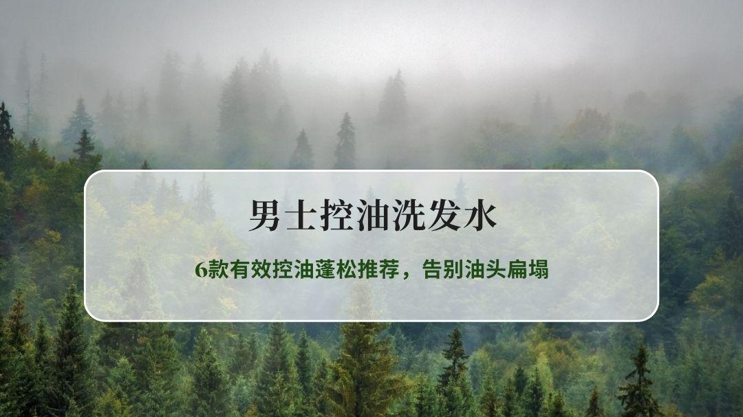 2026男士控油洗发水深度实测：6款有效控油蓬松推荐，告别油头扁塌