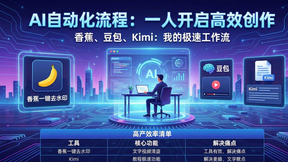 拒绝体力活！自媒体人如何利用 AI 实现“一人抵一个团队”的极速工作流