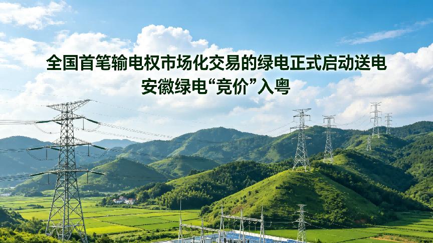 全国首笔输电权交易落地，绿电“竞拍”跨省送达