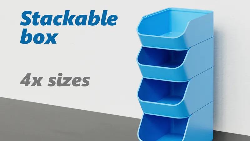 3D打印堆叠箱手板模型-齐乐手板