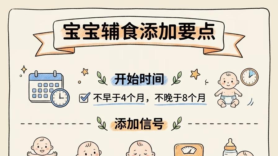 各月龄宝宝辅食攻略