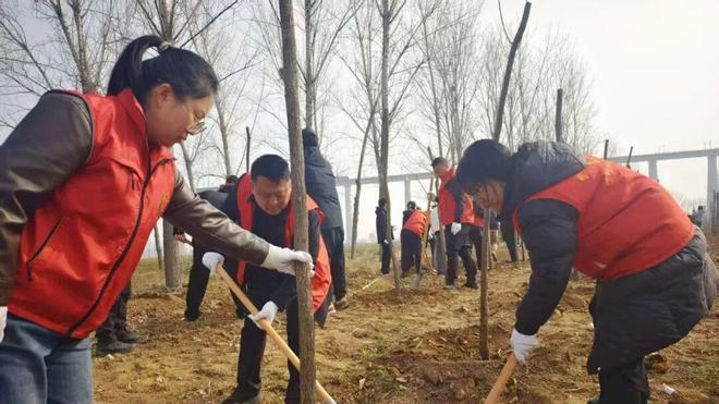 【河津】多部门义务植树 共建生态家园