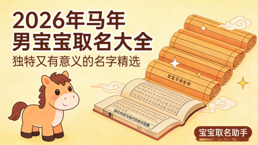 马年男宝宝取名大全，独特又有意义