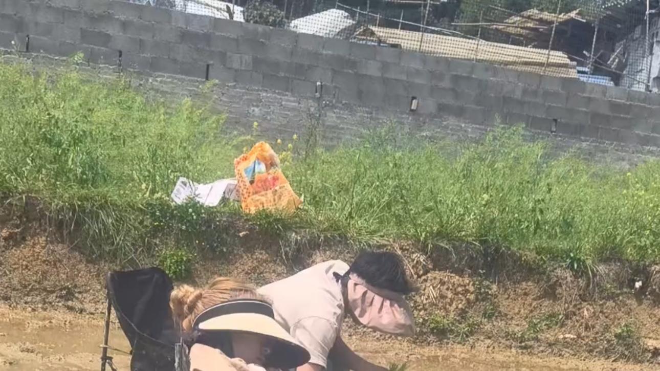 女子去男友家就被带下田插秧，她不好意思拒绝，下田后竟呼噜大睡