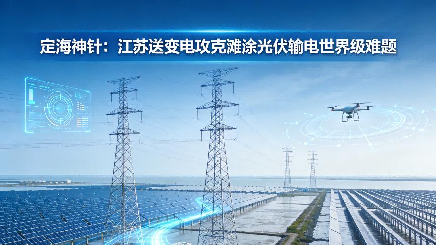 豆腐上插“定海神针”：江苏送变电攻克滩涂光伏输电世界级难题