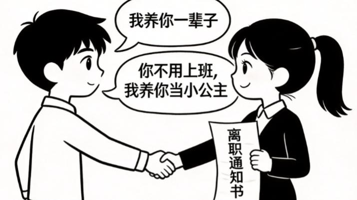 那个说“养你一辈子”的人，最后连点外卖都没给你留一口