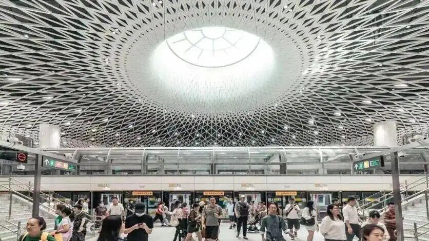 沈阳将迎来第一个带天窗的地铁站