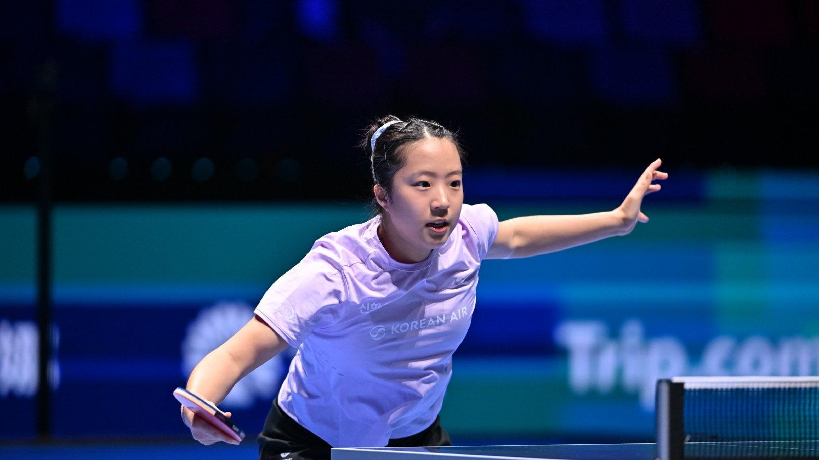 申裕斌4比1击败陈幸同，单局打出11比0，进入4强