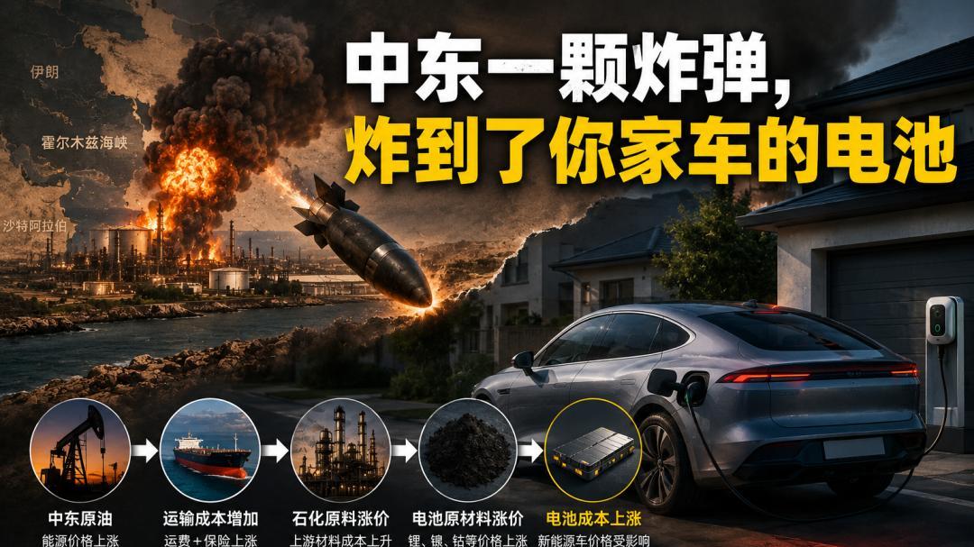 中东一颗炸弹，炸到了你家车的电池