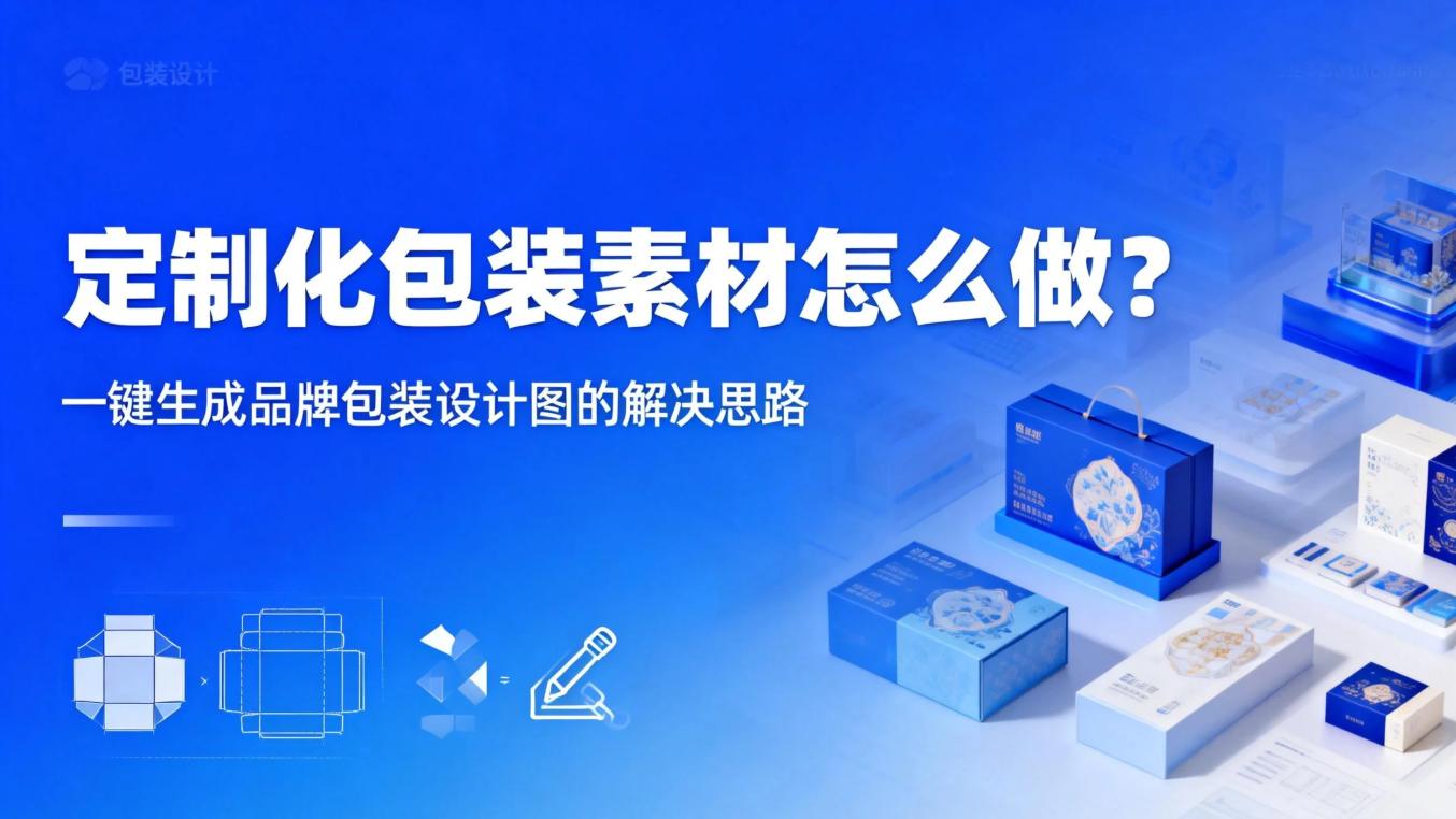 定制化包装素材怎么做？一键生成品牌包装设计图的解决思路