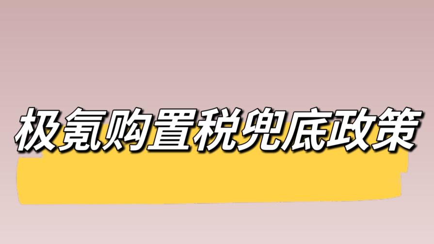 极氪购置税兜底政策怎么回事？