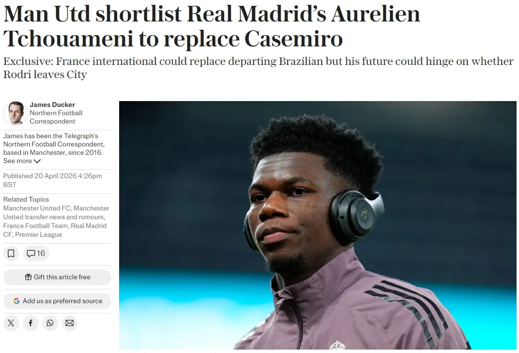 电讯报：曼联有意收购琼阿梅尼！天体：利物浦已锁定萨拉赫替身！