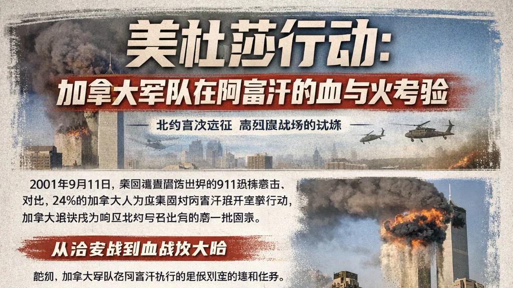 坎大哈之门：加拿大在阿富汗流血的一战，为什么至今被低估？