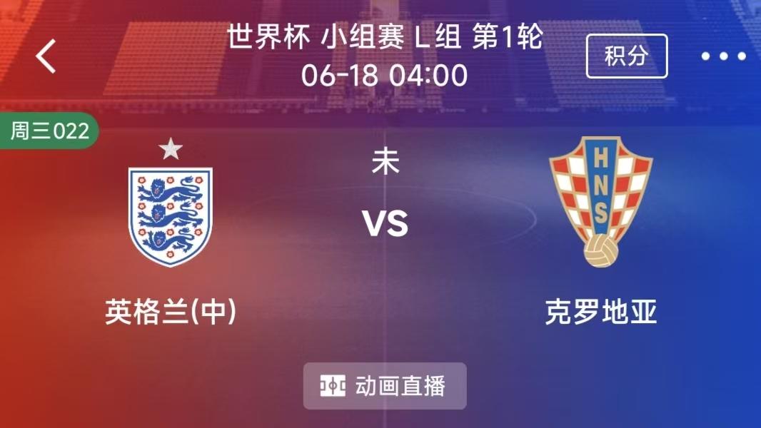 周三竞彩二串一：英格兰VS克罗地亚+乌兹别克斯坦VS哥伦比亚