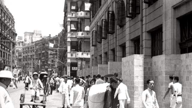 1941年香港实拍，街头人间百态