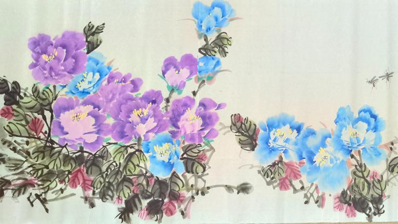 画作赏析丨墨染芳华，笔绽国色——孙秋实先生牡丹长卷赏析