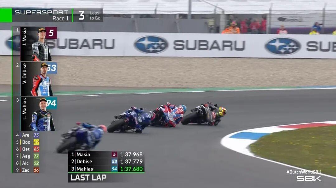 4.18荷兰WSBK正赛，张雪斩获第四名