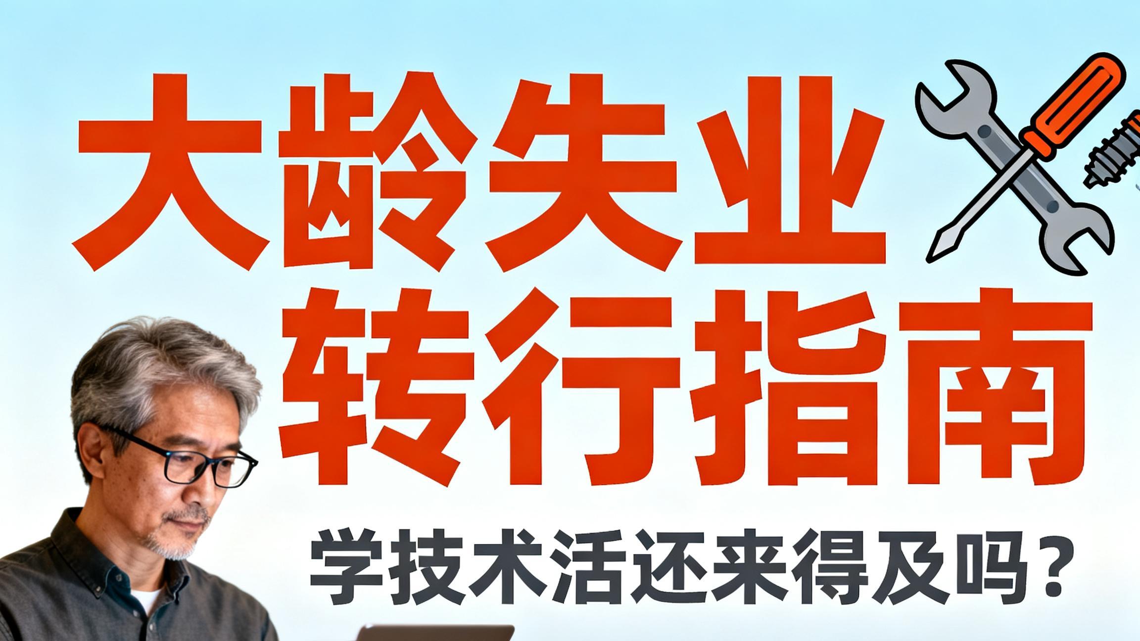 大龄失业转行学技术，现在开始真的晚吗？教育技术老师掏心窝分享