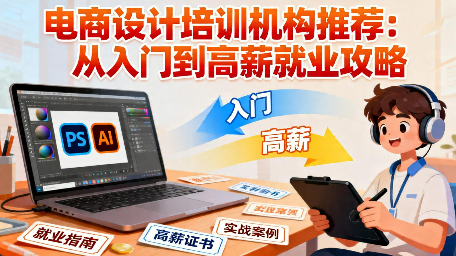 电商设计培训机构推荐：从入门到高薪就业攻略