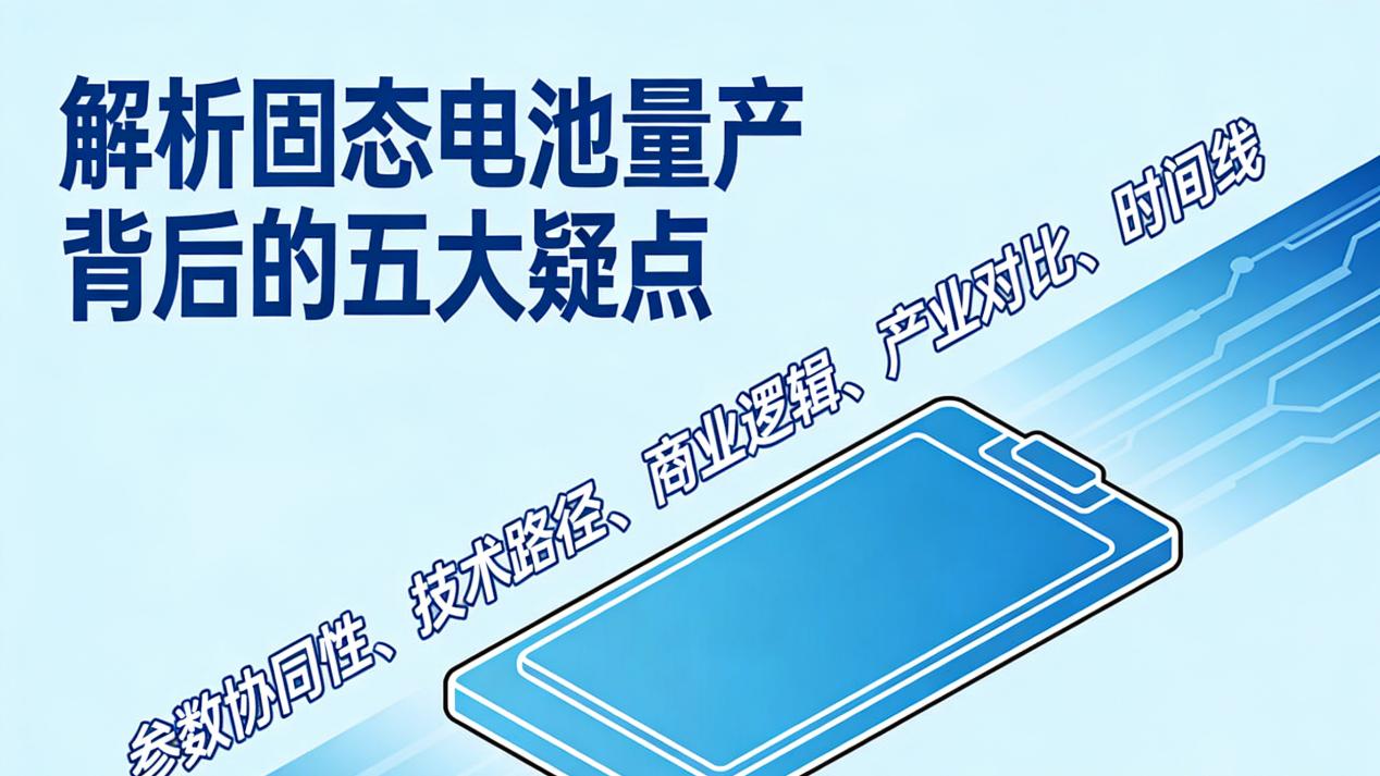 技术神话还是营销陷阱？解析固态电池量产背后的五大疑点