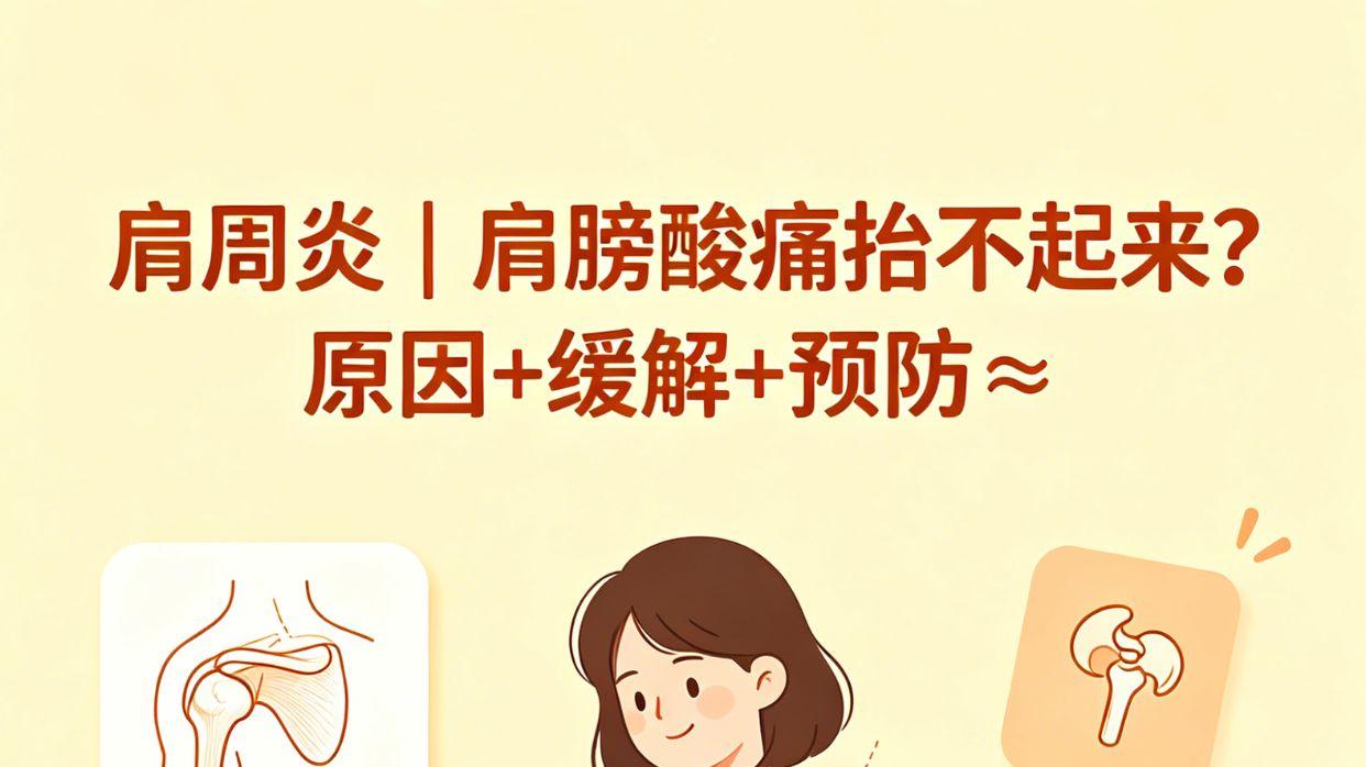 肩膀酸痛、抬胳膊疼？教你一招缓解肩周炎