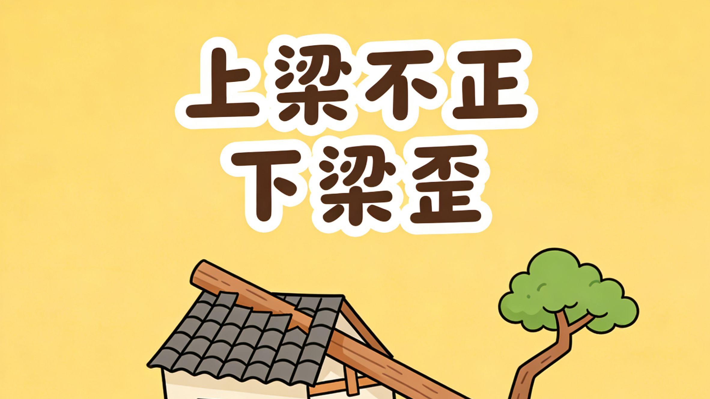 老话说得好，上梁不正下梁歪