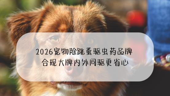 2026宠物除跳蚤驱虫药品牌 合规大牌内外同驱更省心