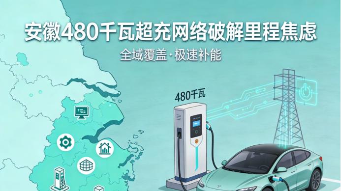 安徽布局480千瓦超充网络，破解新能源汽车"里程焦虑"终极方案