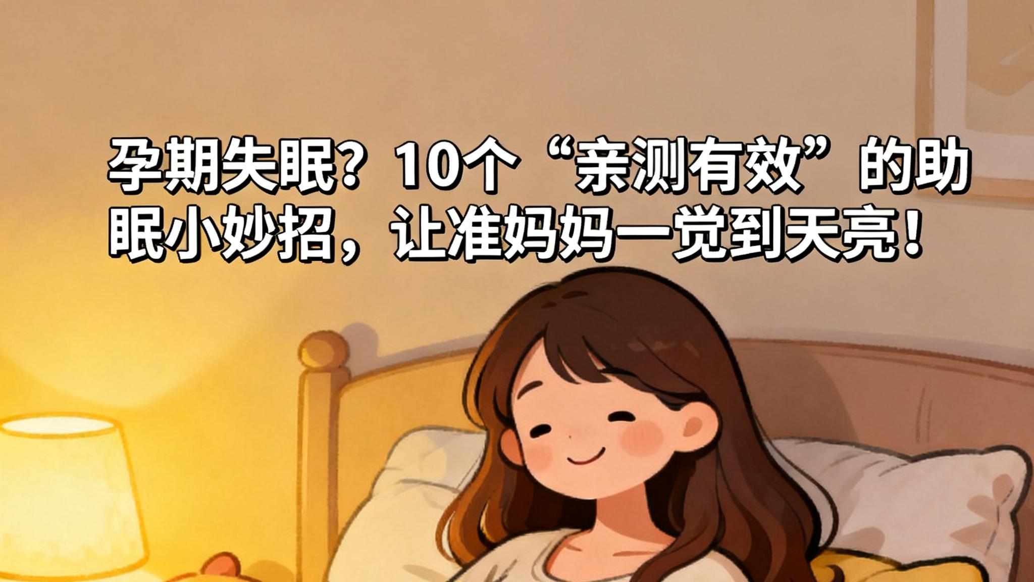 孕期失眠？10个“亲测有效”的助眠小妙招，让准妈妈一觉到天亮！