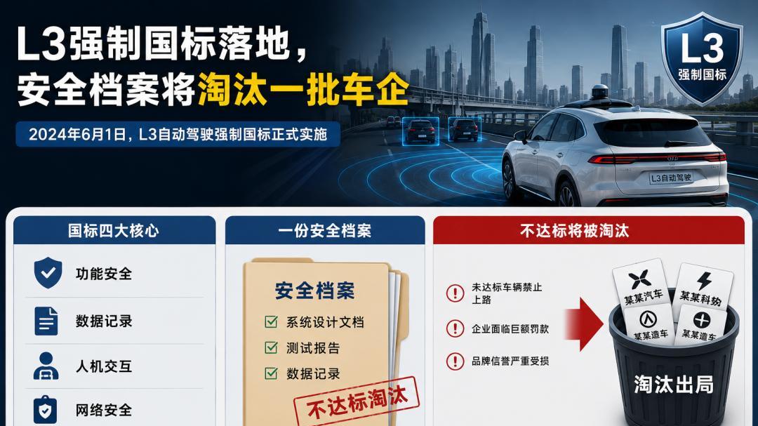 L3强制国标落地，一份安全档案要淘汰一批车企