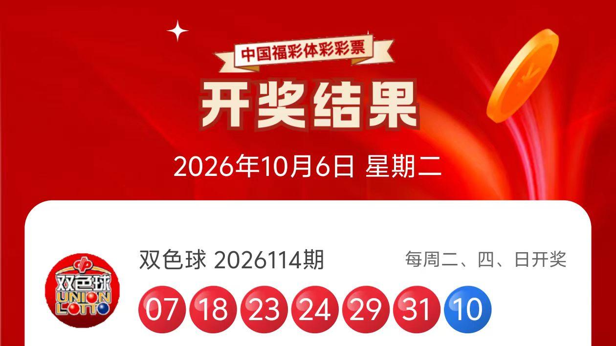 10月6日双色球开奖结果及预测